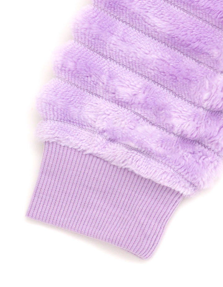 Bluey Girls' Faux Fur Pullover Sweatshirt Lavender