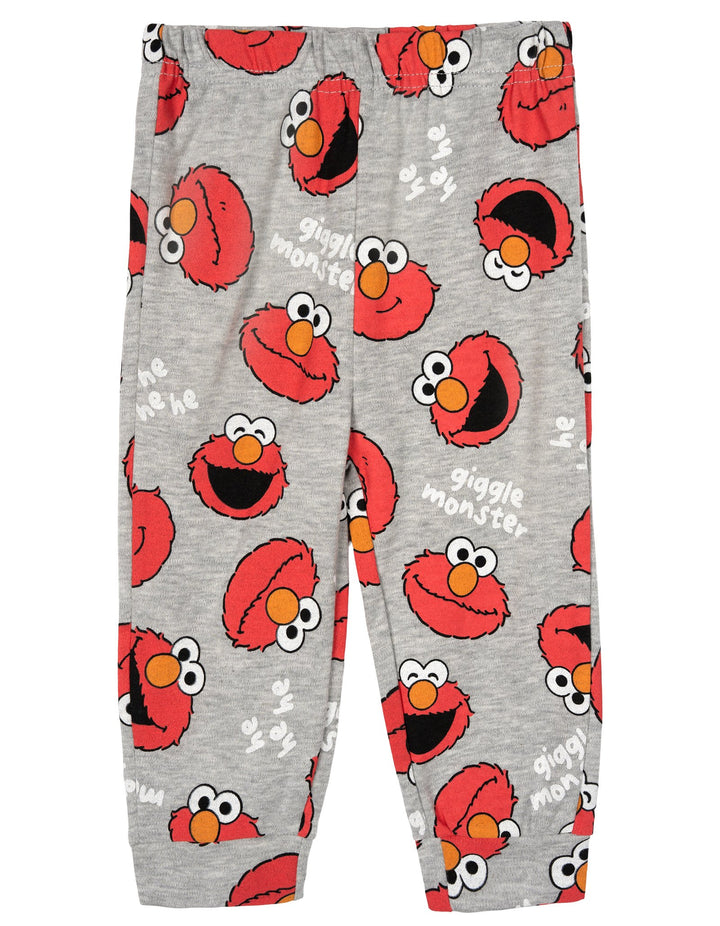 Sesame Street Elmo Baby 3-Piece Bodysuit Pants and Hat Set Red Grey