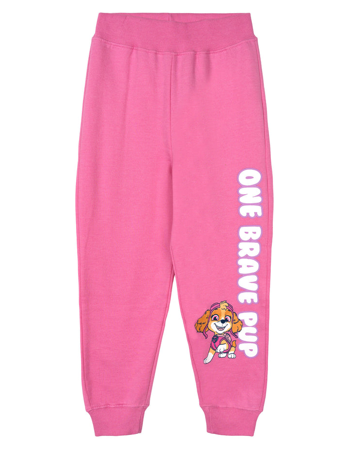 Paw Patrol Girls' Fleece 2-Piece Sweatshirt and Joggers Set Skye Marshall Pink