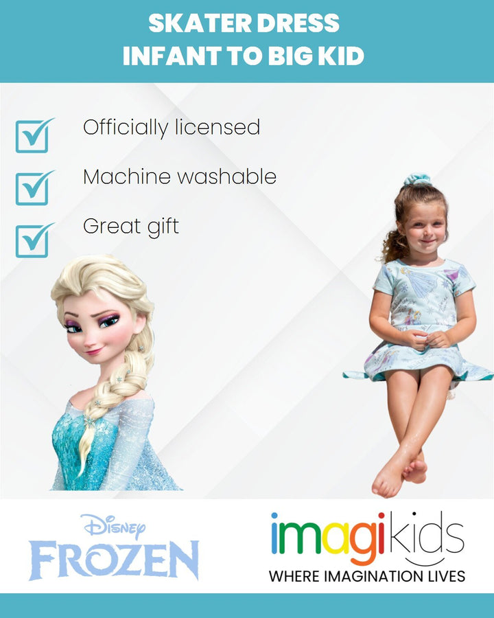 Vestido de manga corta de Frozen French Terry con Scrunchy