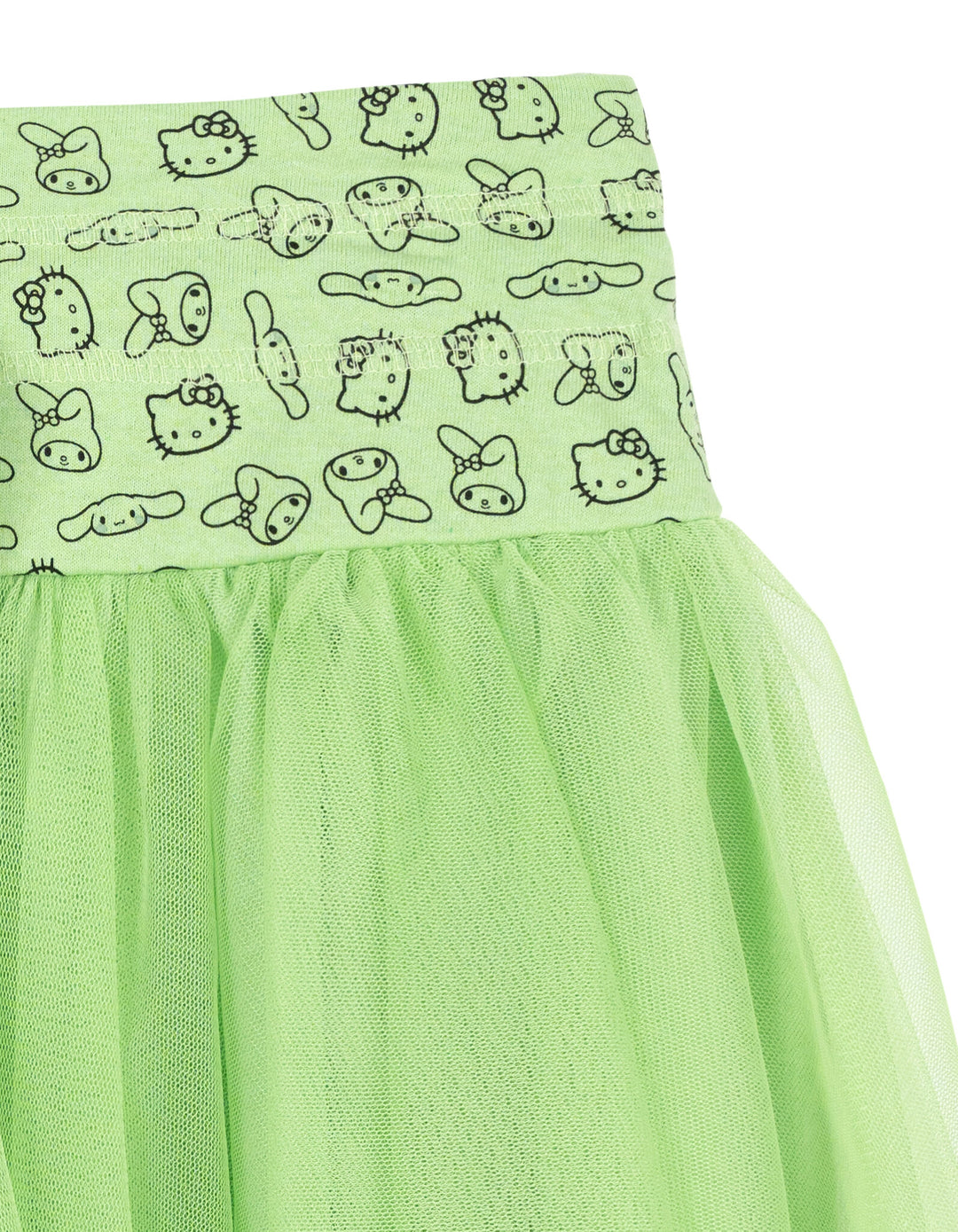 Hello Kitty Girls' 2-Piece T-Shirt and Skirt Set Mint Green
