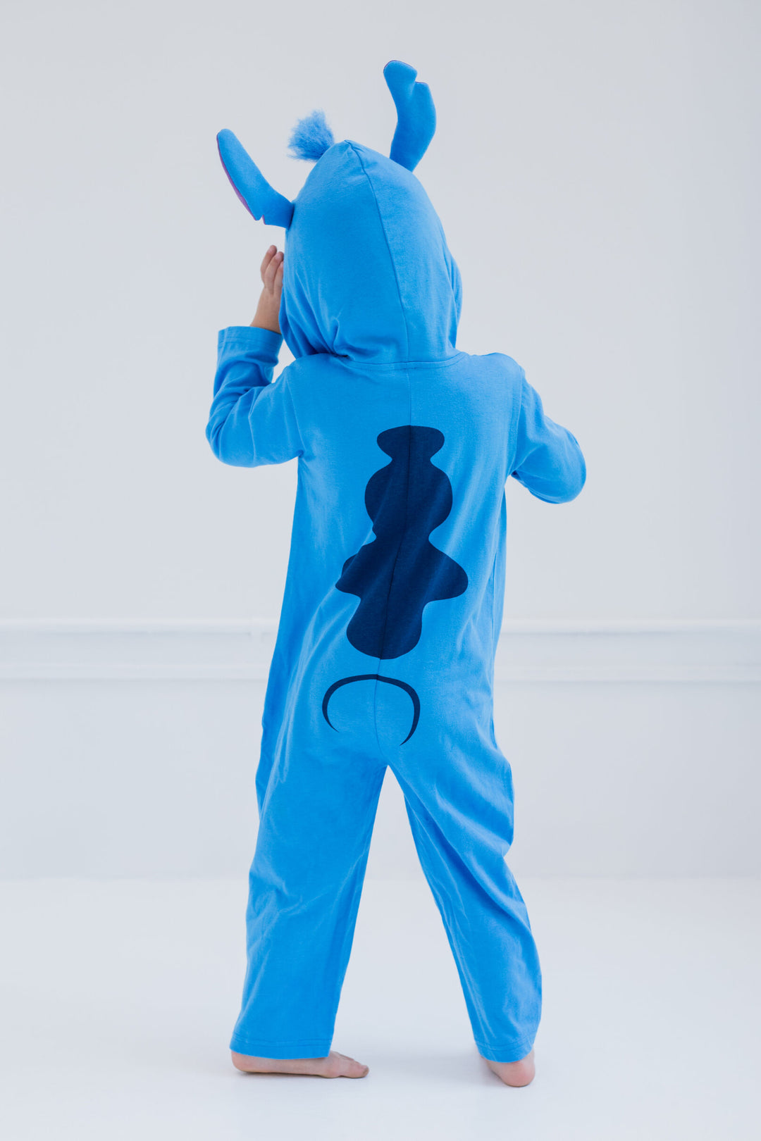 Lilo & Stitch Boys' Cosplay Hooded One Piece Blue