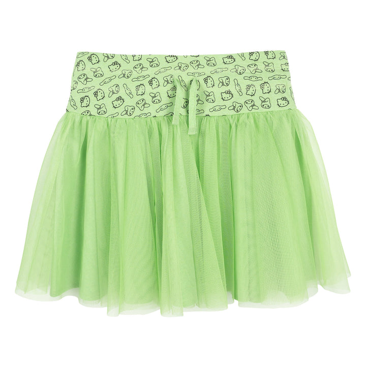 Hello Kitty Girls' 2-Piece T-Shirt and Skirt Set Mint Green