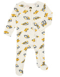 John Deere Baby Boys' One Piece Footed Sleep N' Play Tusk Excavators