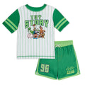 Disney Toy Story Boys' Short Sleeve Rash Guard and Swim Trunks Set Green