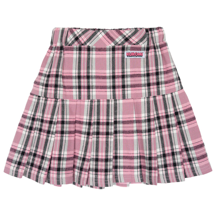 Hello Kitty Kuromi Girls' Fleece Sweatshirt and Pleated Skirt Set Charcoal