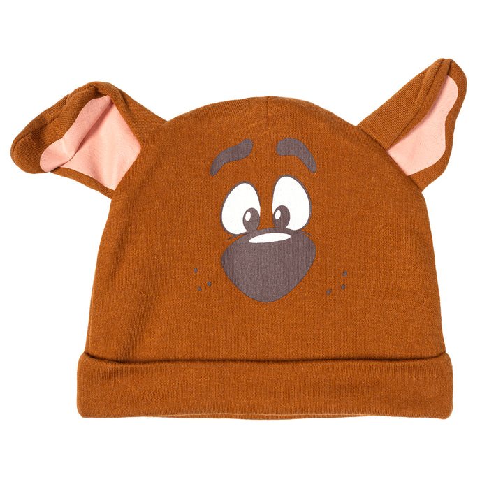 Warner Bros. Scooby-Doo Scooby Doo Baby Boys' Cosplay Bodysuit and Hat Set Brown
