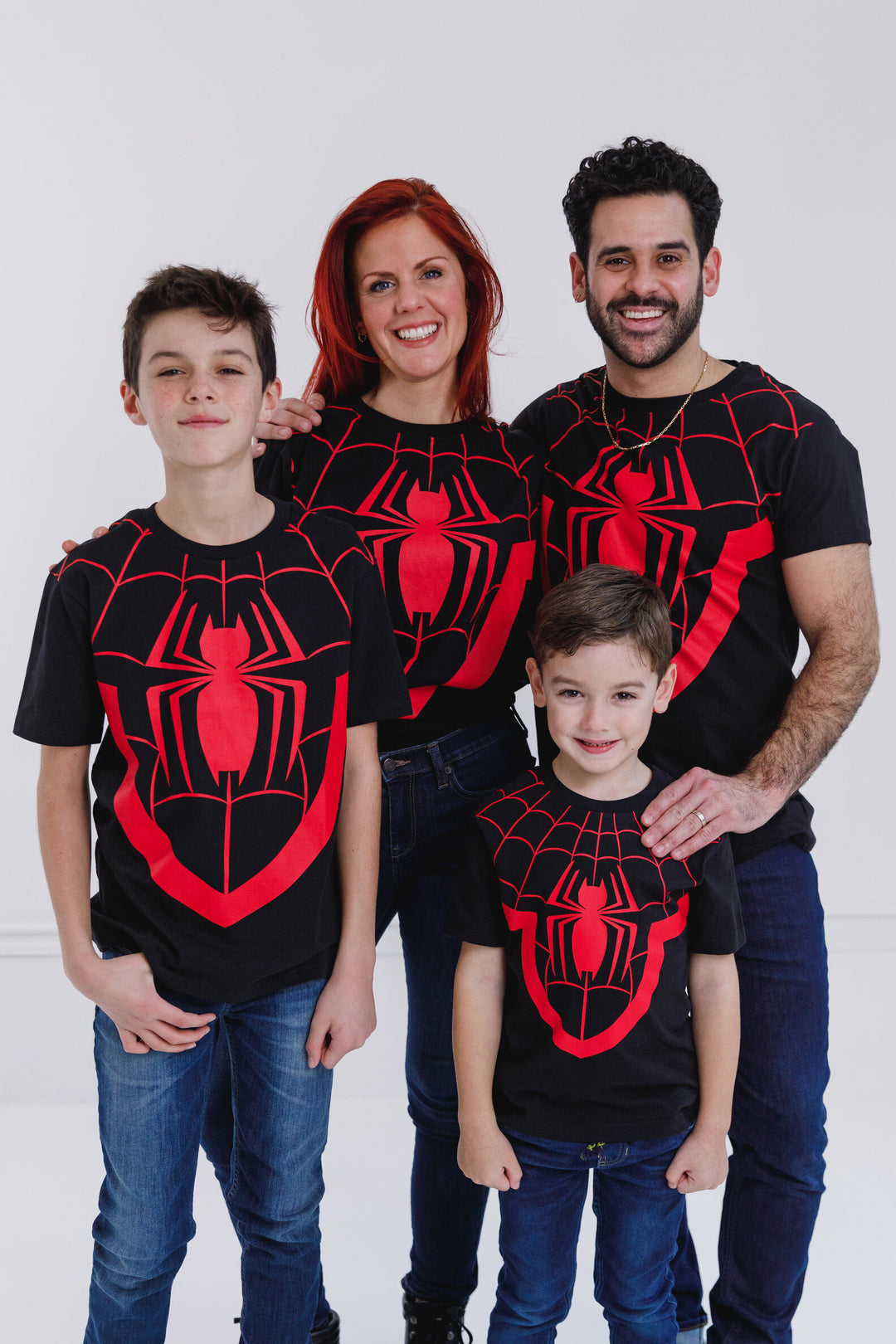 Marvel Spider-Man Cosplay Short Sleeve T-Shirt Classic Black Miles