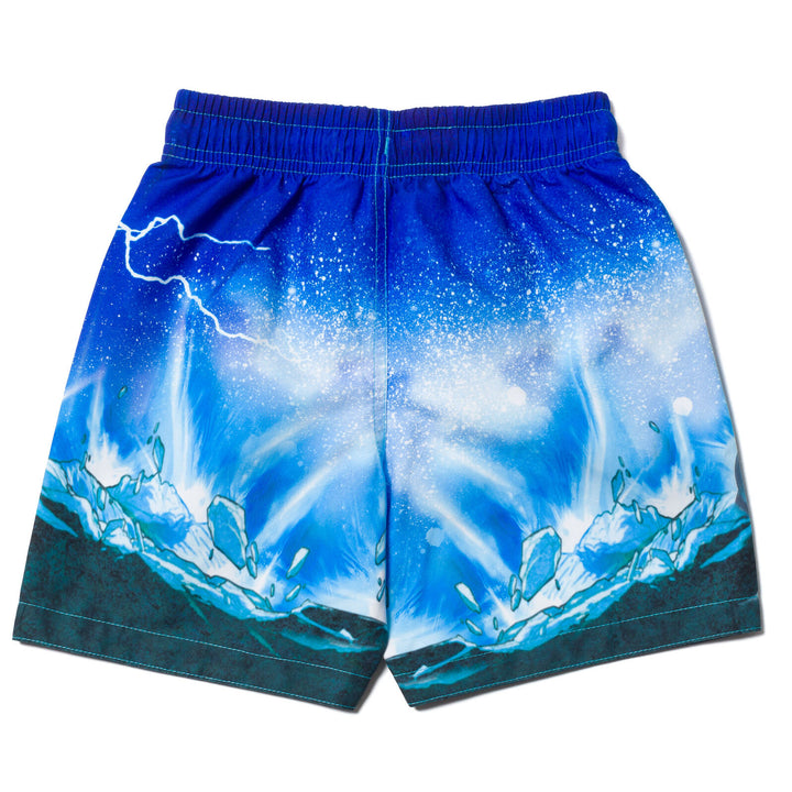 Marvel Avengers Boys' Quick-Dry Swim Trunks with Mesh Liner Royal Blue