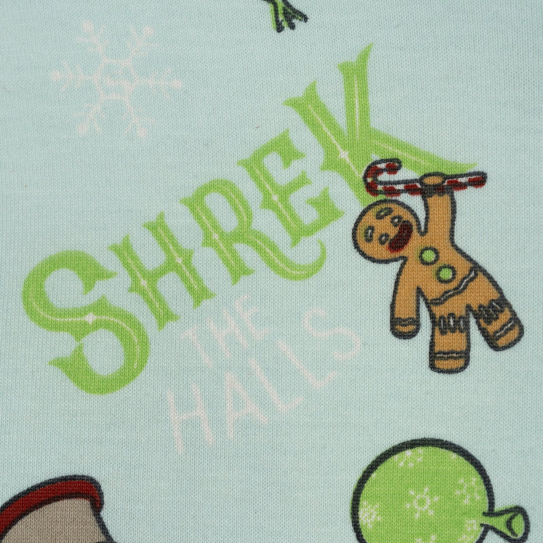 Shrek Adult Men or Women Holiday Fleece Pullover Sweatshirt Sky Blue Donkey