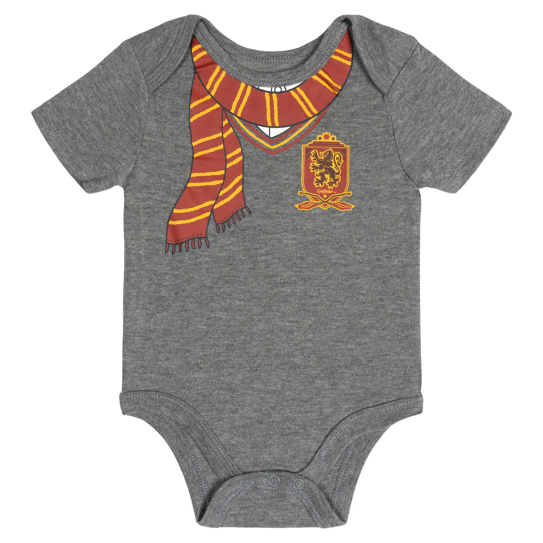 Harry Potter Baby 2-Piece Cosplay Bodysuit and Hat Set Grey
