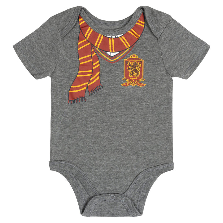 Harry Potter Baby 2-Piece Cosplay Bodysuit and Hat Set Grey