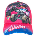 Monster Jam Sparkle Smash Women's Strapback Baseball Cap Magenta