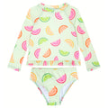 Dreamwave Girls' Swimwear 2-Piece Rash Guard and Bikini Bottom Set UPF 50+