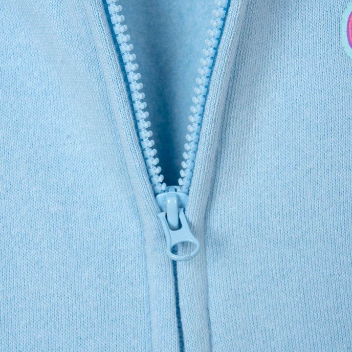 Hello Kitty Girls' Hooded Ears Fleece Zip-Up Hoodie Cinnamoroll Blue