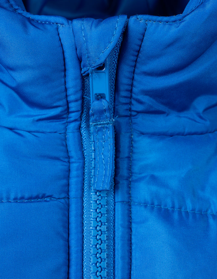 Ford Mustang Boys' Racing Hooded Puffer Jacket Royal Blue