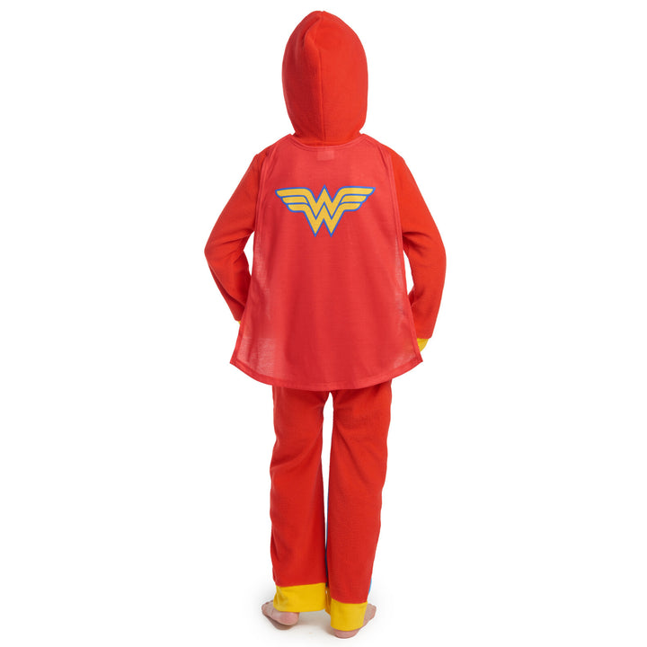 DC Comics Justice League Wonder Woman 3-Piece Onesie Pajama Set Red