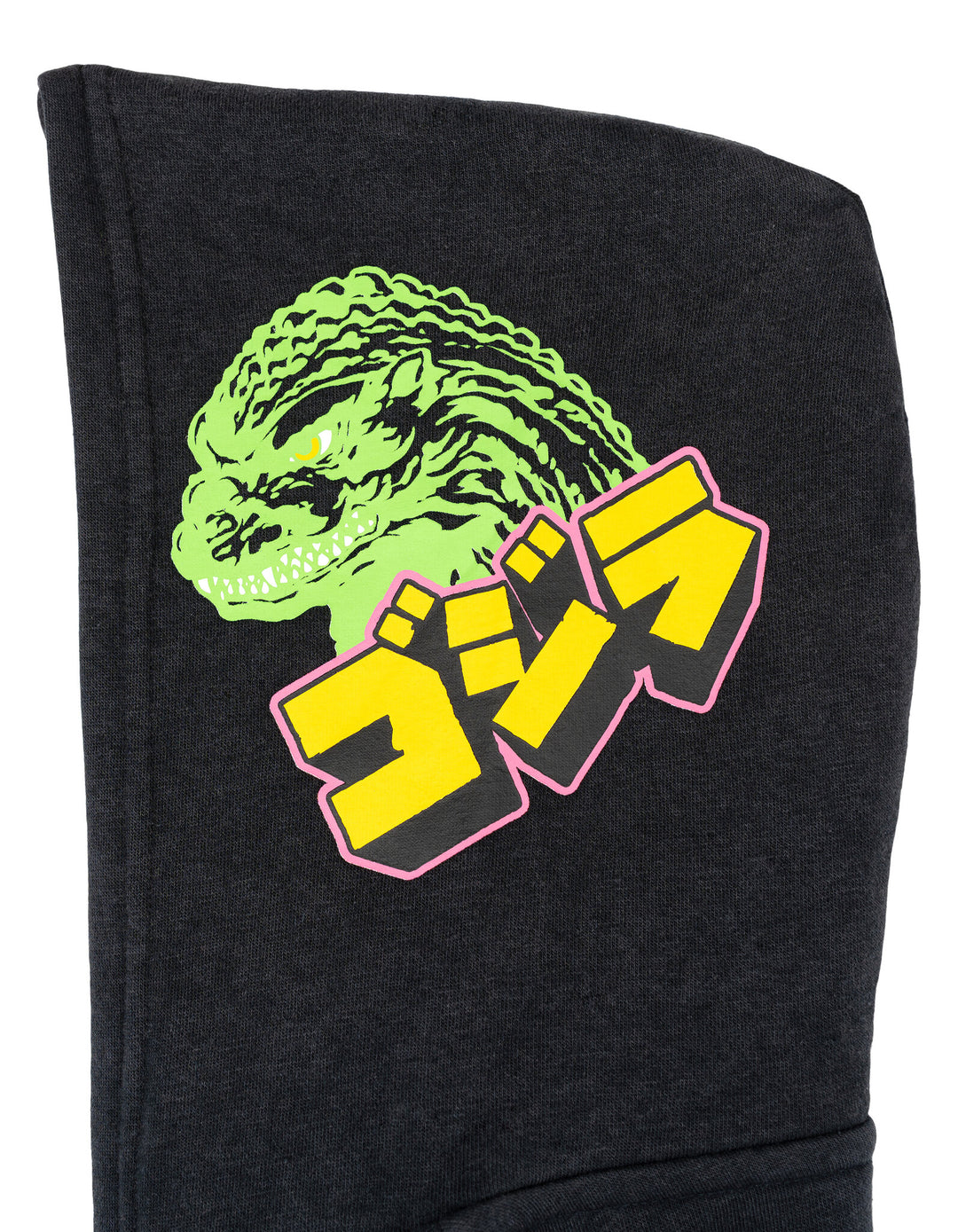 Godzilla Men's Fleece Zip Up Hoodie Charcoal