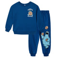 Sesame Street Boys' 2-Piece Sweatshirt and Joggers Set Cookie Monster Blue