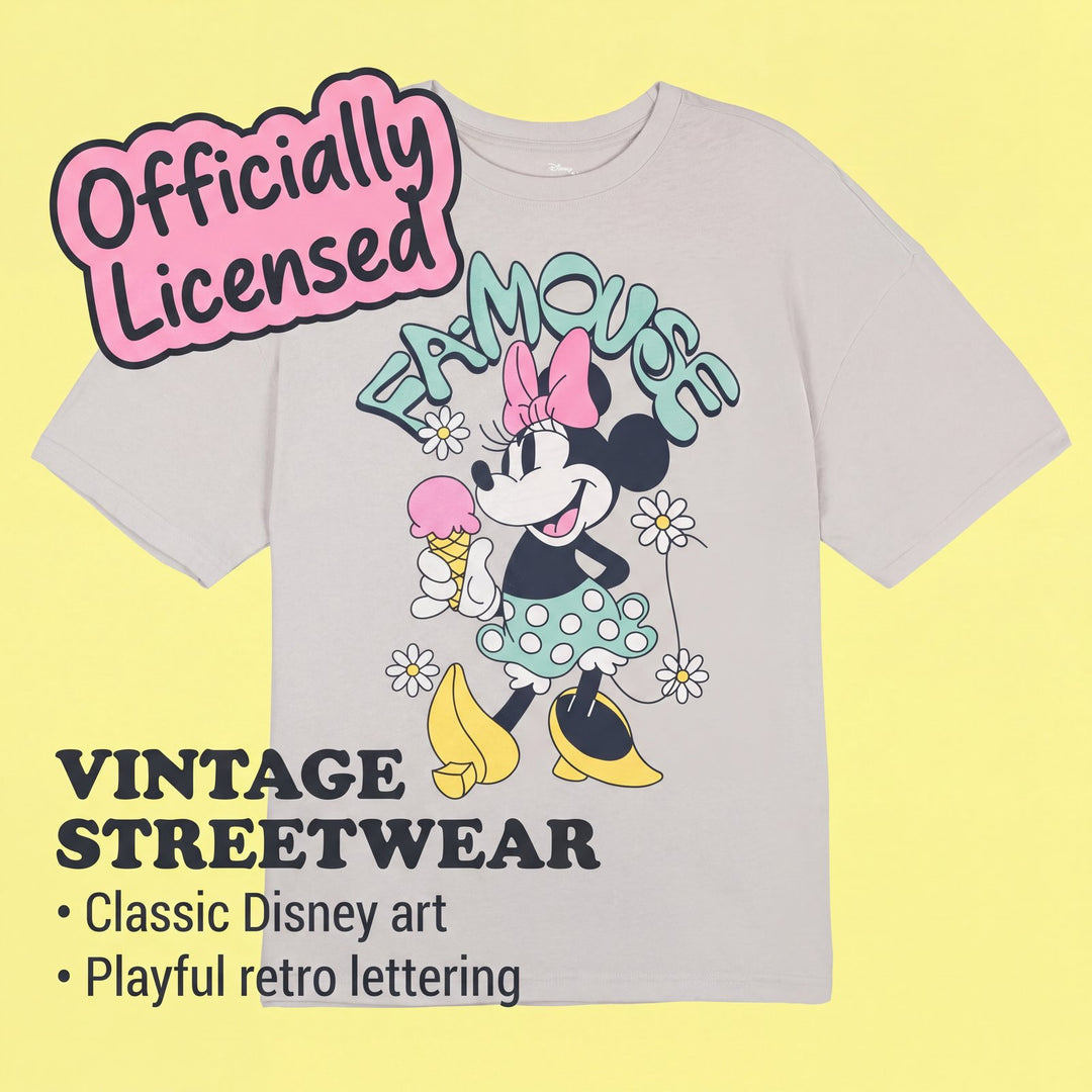 Minnie Mouse Boys' Short Sleeve T-Shirt Blue Solid