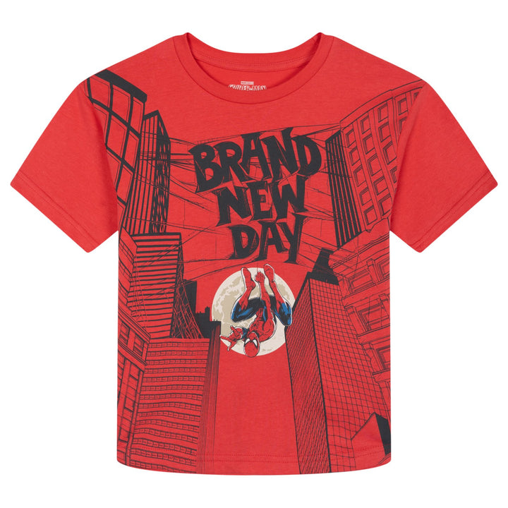 Marvel Spider-Man Boys' 3-Pack Short Sleeve T-Shirts Navy Grey