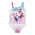 Marvel Spidey and His Amazing Friends Girls' One Piece Swimwear Purple Blue