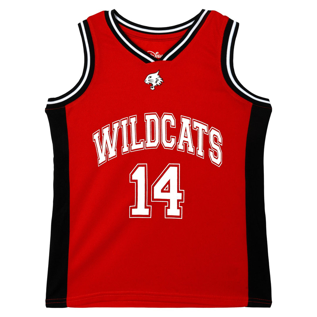 High School Musical Basketball Jersey and Shorts Set Red Black White