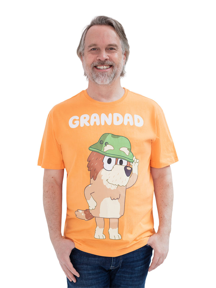 Bluey Grandad Men's Short Sleeve T-Shirt Peach