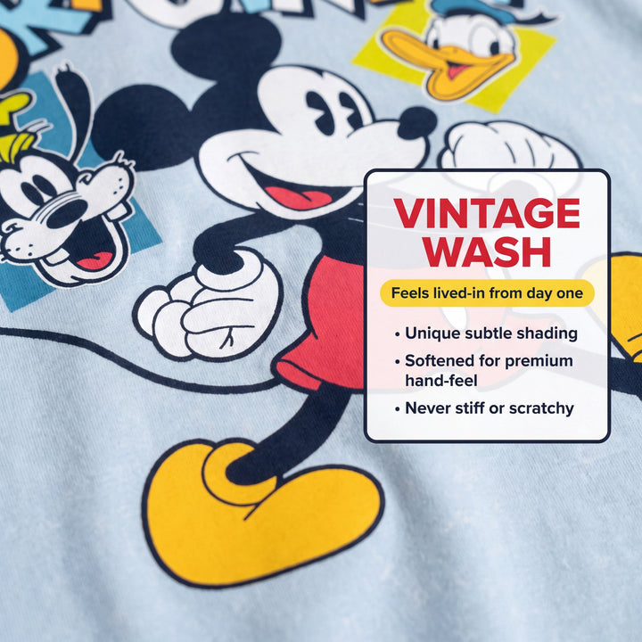 Disney Mickey Mouse & Friends Boys' Short Sleeve T-Shirt Skyway Wash