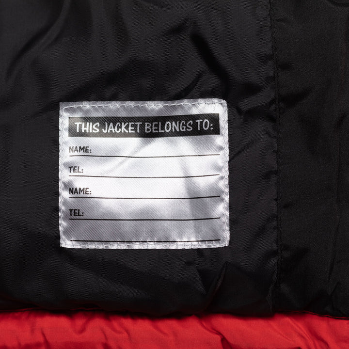 Marvel Spider-Man Boys' Hooded Zip-Up Puffer Jacket Red Black