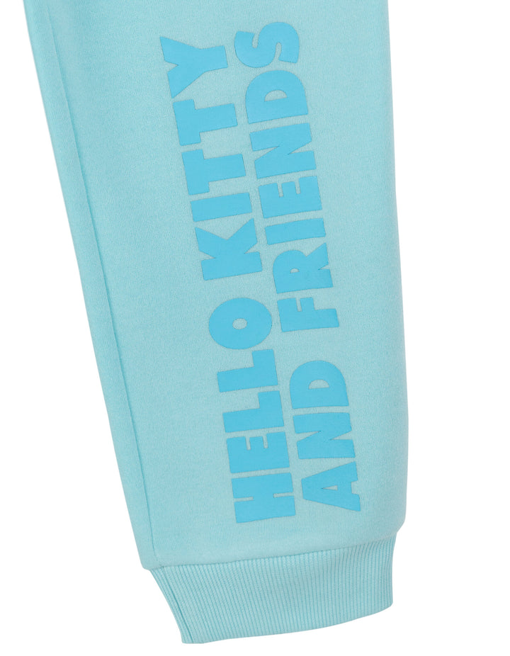 Hello Kitty Girls' Fleece 2-Piece Sweatshirt and Joggers Set Cinnamoroll Blue