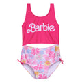 Barbie Girls' One Piece Swimsuit Pink Floral