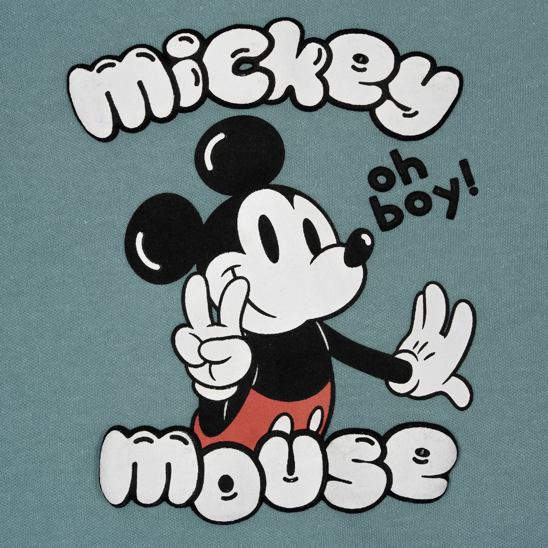 Disney Mickey Mouse Baby Boys' 3-Pack Short Sleeve Bodysuits Red Blue