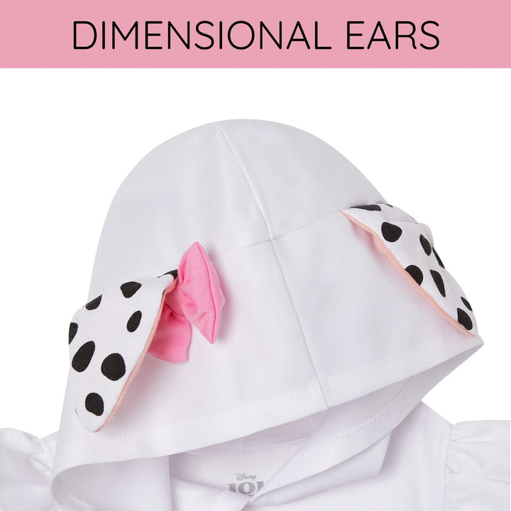 Disney 101 Dalmatians Penny Girls' Cosplay Hooded Dress White Black