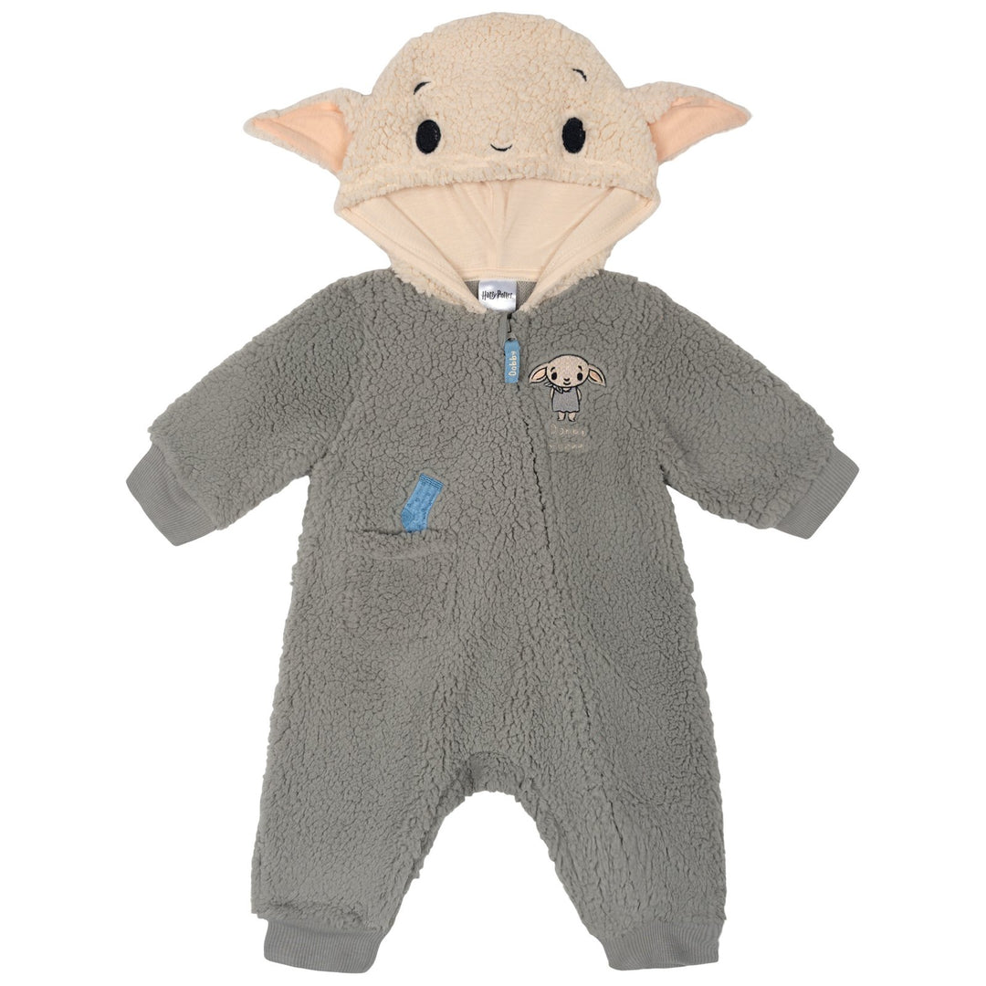 Harry Potter Dobby Baby Cosplay Hooded One Piece Ivory