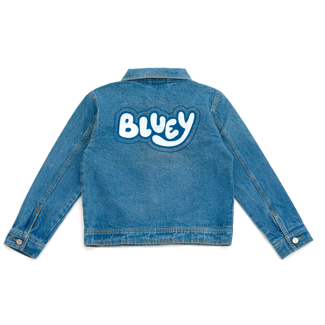 Bluey Girls' Denim Jacket Bingo