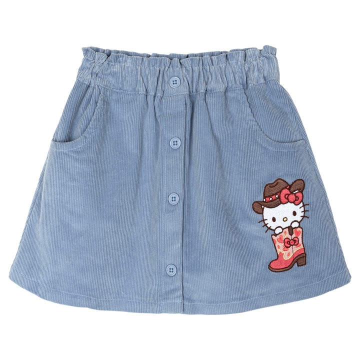 Hello Kitty Girls' 2-Piece Tee and Skirt Set Pink Blue