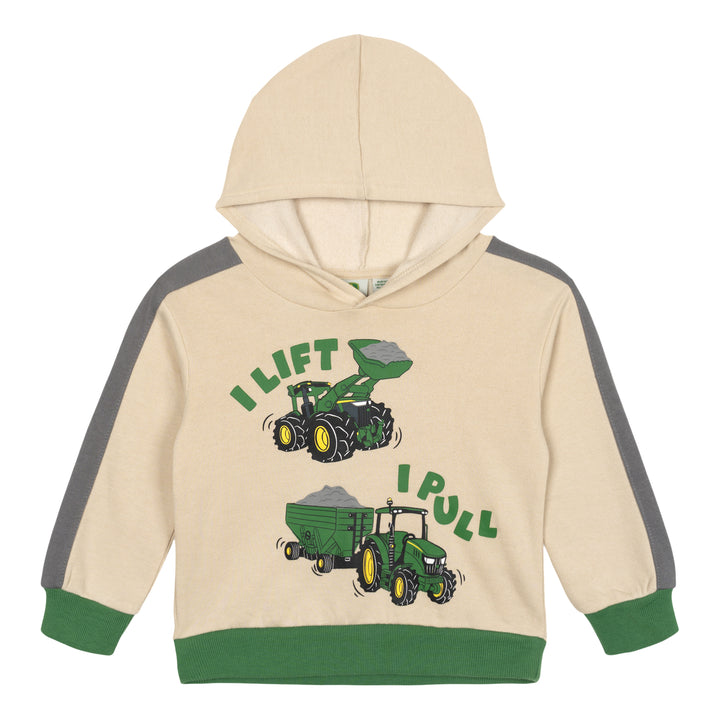John Deere Boys' 2-Piece Fleece Hoodie and Pants Set Khaki Green