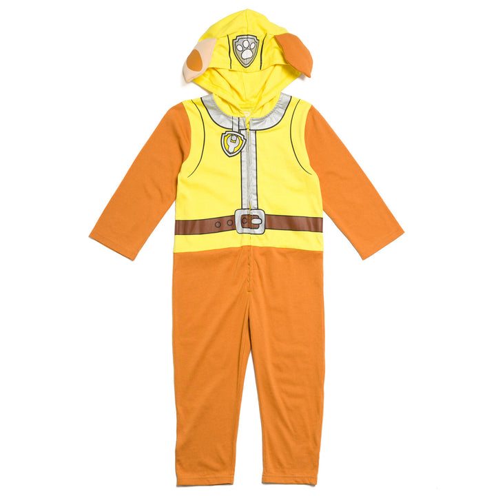 Paw Patrol Rubble Cosplay Hooded One Piece Yellow