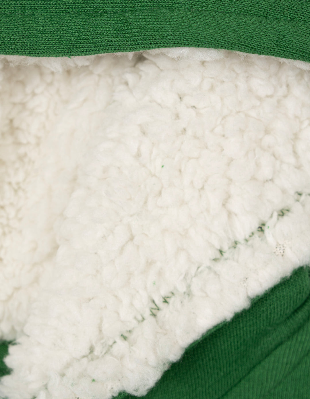 John Deere Boys' Fleece Zip-Up Hoodie Green Cream