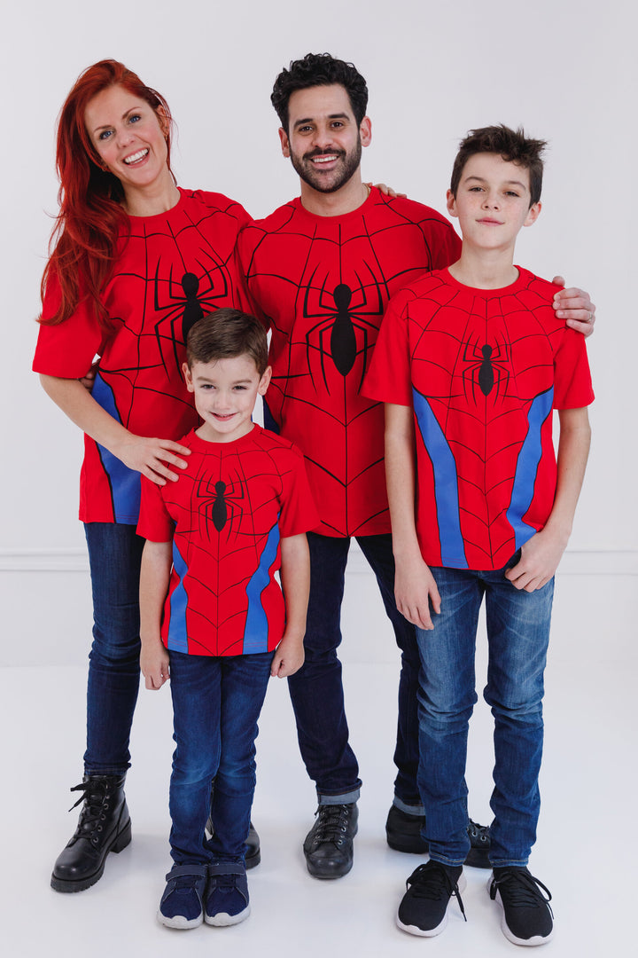 Marvel Spider-Man Cosplay Short Sleeve T-Shirt Bright Red