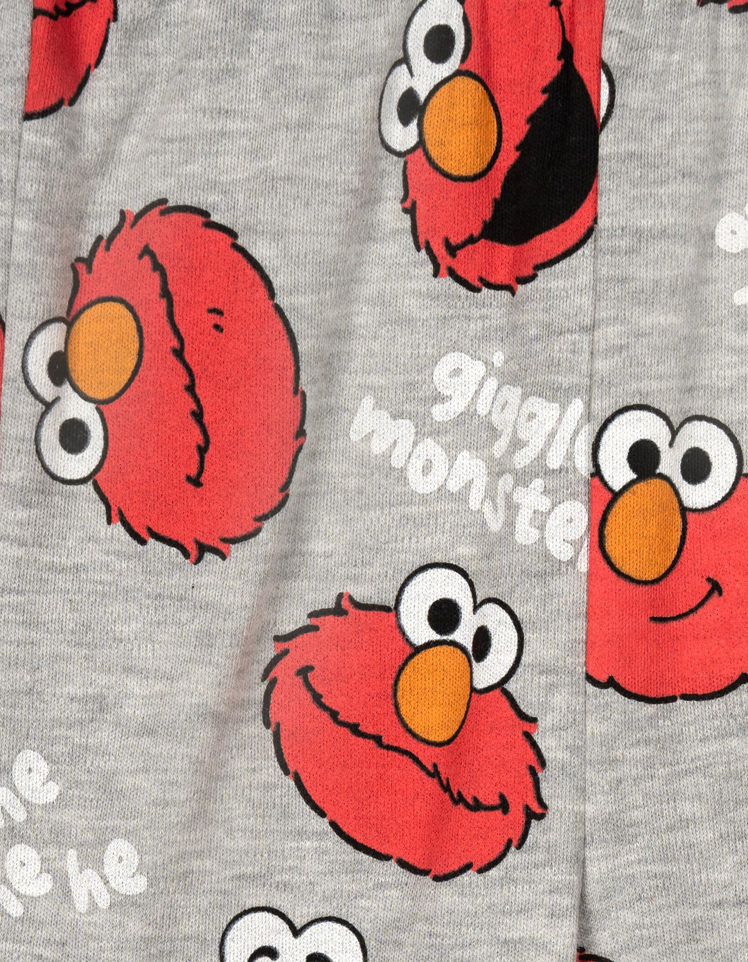 Sesame Street Elmo Baby 3-Piece Bodysuit Pants and Hat Set Red Grey