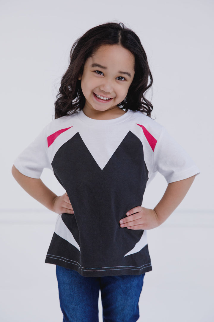 Marvel Spider-Verse Girls' Cosplay Short Sleeve T-Shirt Classic Ghost