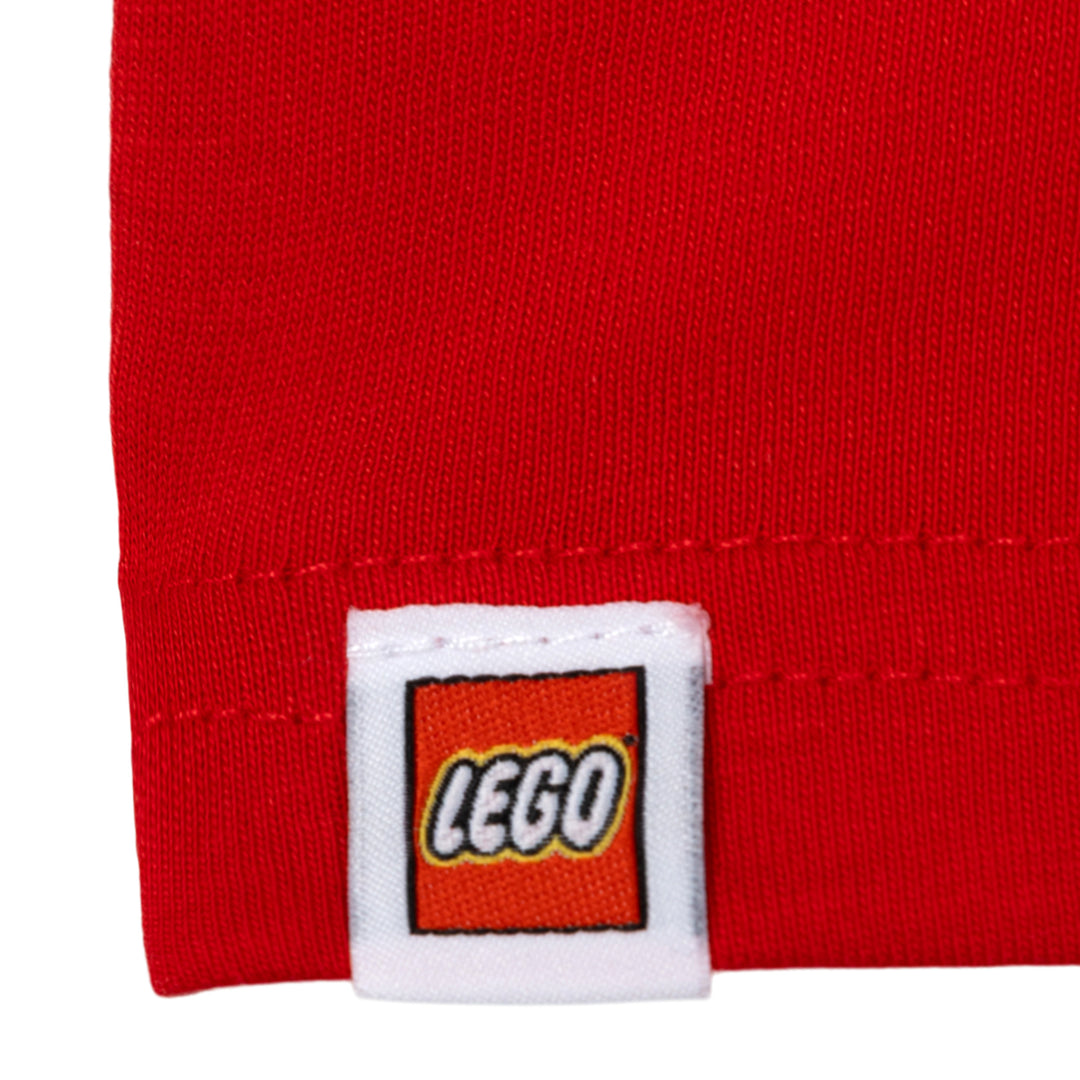 LEGO Ninjago Boys' Short Sleeve T-Shirt Red Fire Ninja Kai