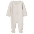 Cozeeme Baby Boy or Girl Footed Sleep N Play Beige Star Stripe