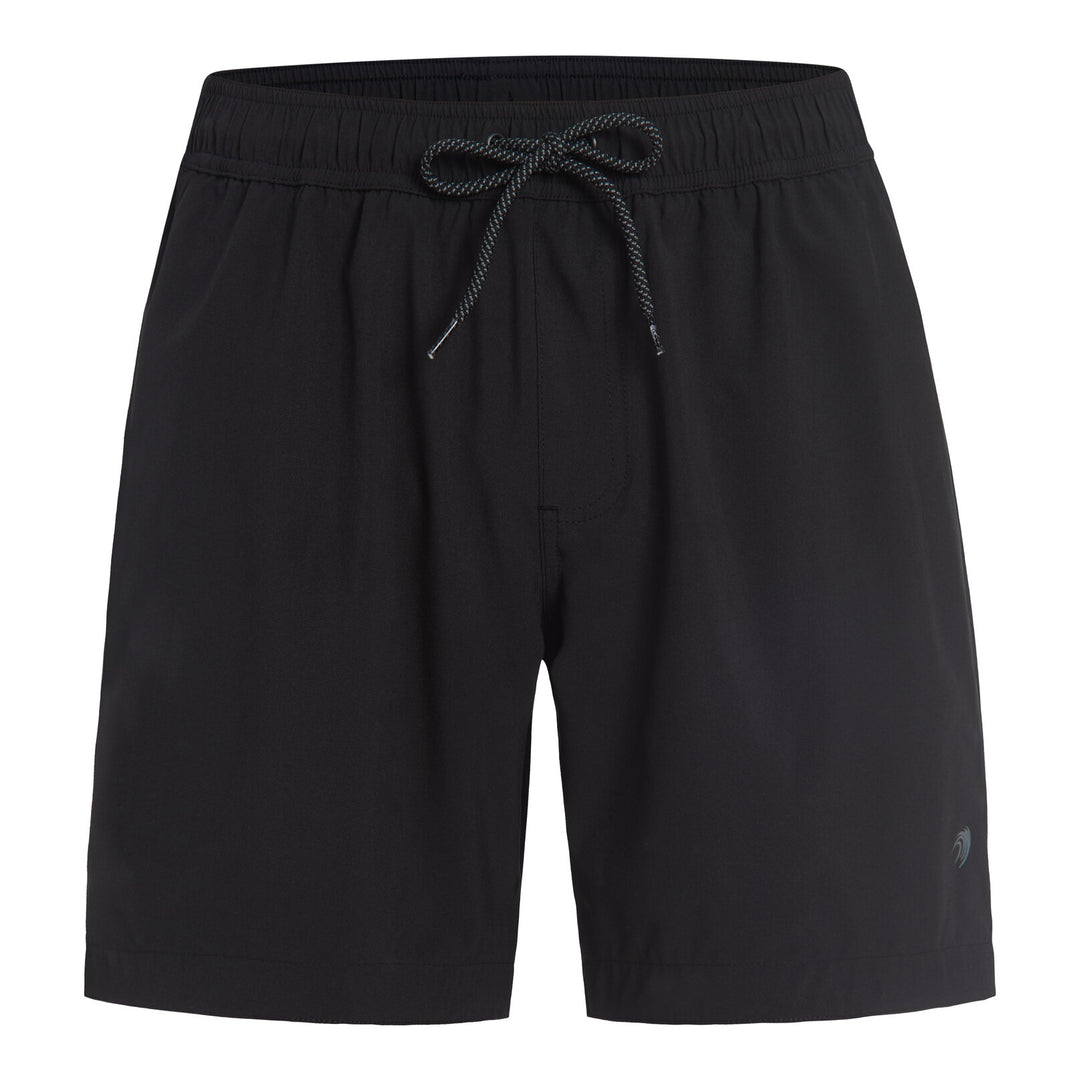 Dreamwave Men's Compression Liner Swim Trunks with Phone Pocket 7 inch Inseam Anti Chafing Static Black