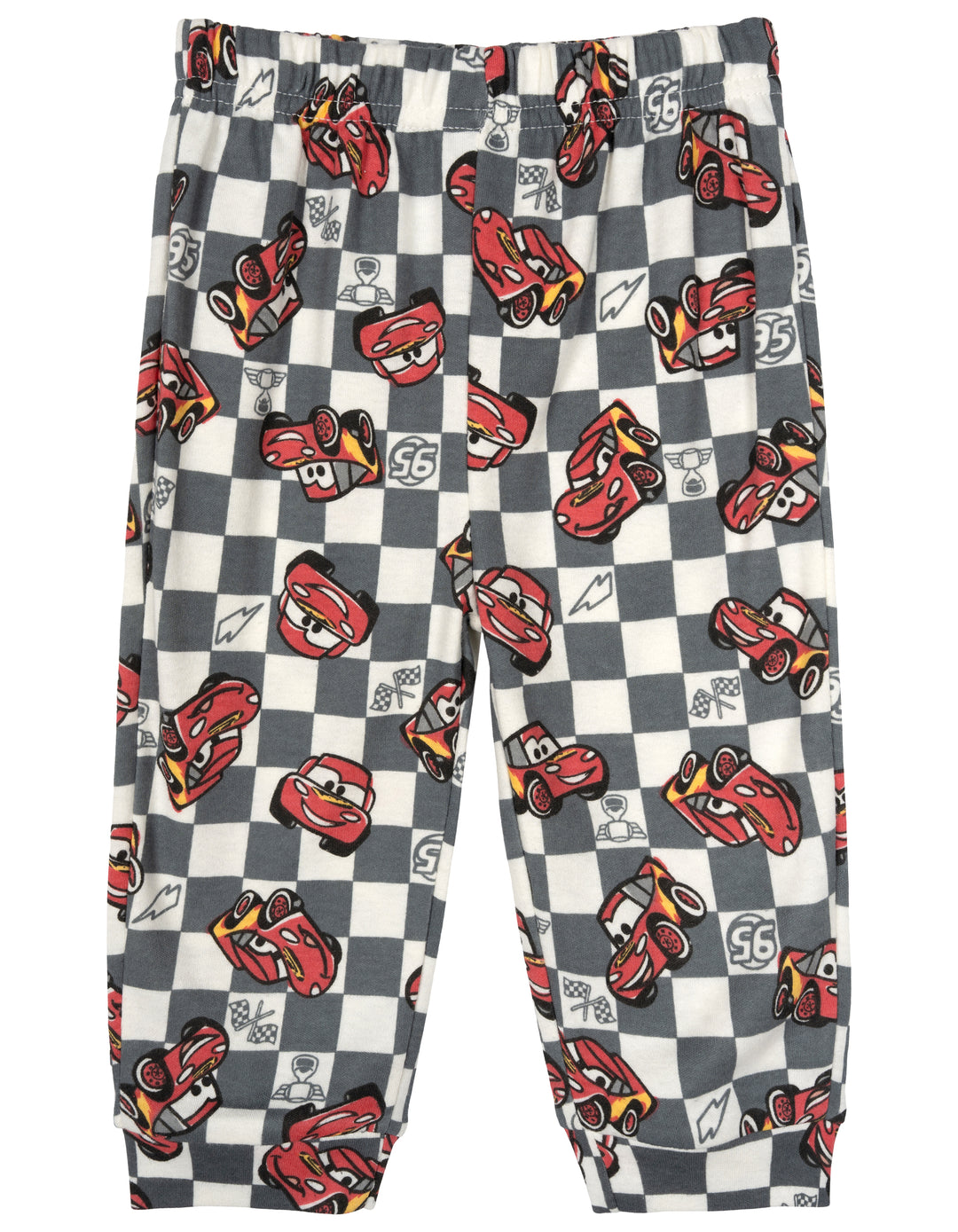 Cars Baby Boys' Bodysuit Pants and Hat Set Lightning McQueen Red