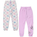 L.O.L. Surprise! Girls' 2-Pack Fleece Jogger Pants Grey Lilac