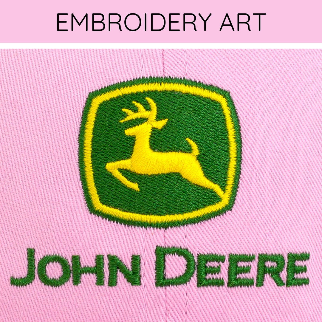 John Deere Toddler Girls' Strapback Baseball Cap Blossom Pink