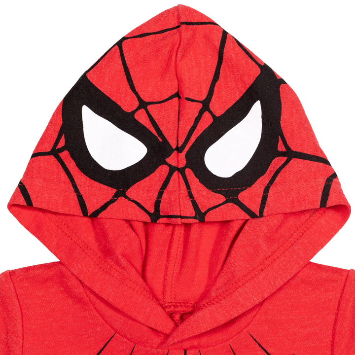 Marvel Spider-Man Cosplay Hooded Romper Red